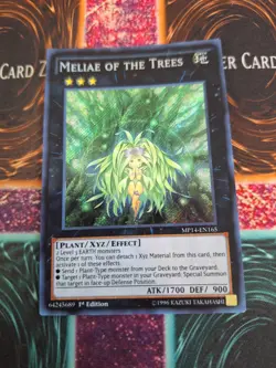 Yugioh Meliae of the Trees MP14-EN165 Secret Rare 1st Edition Near Mint - Image 1