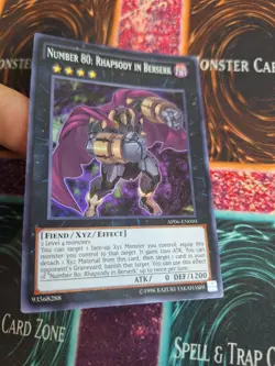 Yugioh Number 80: Rhapsody in Berserk AP06-EN010 Super Rare Unlimited Near Mint - Image 2