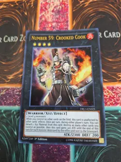 Yugioh Number 59: Crooked Cook DRL3-EN025 Ultra Rare 1st Edition Near Mint - Image 1