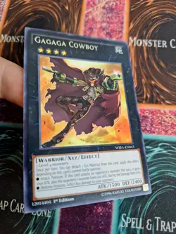 Yugioh Gagaga Cowboy WIRA-EN043 Rare 1st Edition Near Mint - Image 2