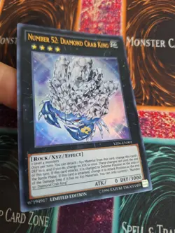 Yugioh Number 52: Diamond Crab King YZ06-EN001 Ultra Rare Limited Near Mint - Image 2