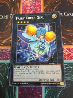 Yugioh Fairy Cheer Girl BP03-EN129 Shatterfoil Rare 1st Edition Near Mint - Image 1