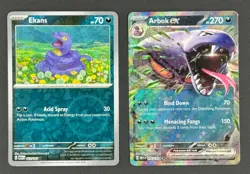 ARBOK EX 024/165 EVOLUTION SET NM SCARLET & VIOLET 151 POKEMON CARD TCG - Image 1