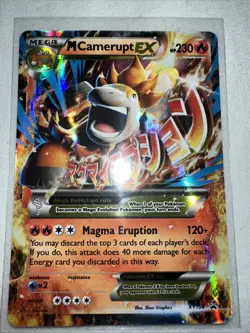 Pokemon Mega Camerupt EX Card Holo Rare Magma Eruption Promo Mint+ - Image 1