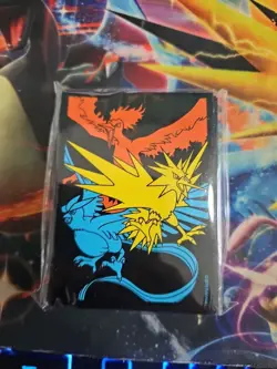 Pokemon Card Articuno Moltres Zapdos Hidden Fates Protective Sleeves 65x Sealed - Image 1