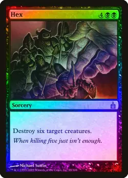 Hex FOIL Ravnica: City of Guilds NM Black Rare MAGIC GATHERING CARD ABUGames - Image 1