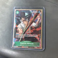 OP12-030 Dracule Mihawk SR Alt Art AA One Piece Card Game TCG CCG English - Image 1