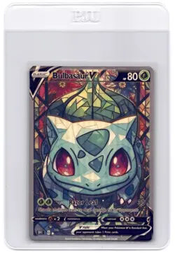 HandMade Per Order PokeTeamLegends Pokemon Card Holo PTL220 Bulbasaur - Image 1