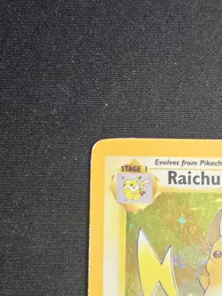 Raichu 14/62 Holo Pokemon Fossil Pokemon Card TCG WOTC DMG but very nice - Image 3