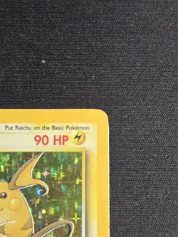 Raichu 14/62 Holo Pokemon Fossil Pokemon Card TCG WOTC DMG but very nice - Image 4