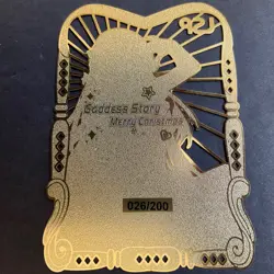 Goddess Story Gold METAL Card - Maiden Party - Serial Number #/200! Shogun Anime - Image 5