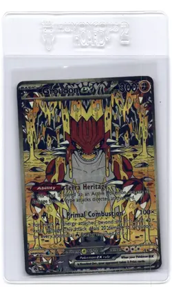 HandMade Per Order PokeTeamLegends Pokemon Card Holo PTL482 Groudon - Image 1
