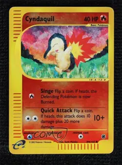 Cyndaquil Reverse Foil Pokemon e-Card Series Expedition #104 2002 - Image 1