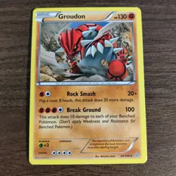 Groudon 84/160 - LP XY Primal Clash - 2015 Rare Pokemon TCG Card - Image 1