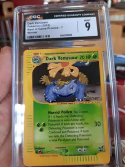 Dark Venusaur Cgc 9 Mint Winner Best Of Game Promo 7 2003 psa Card Pokemon Win - Image 1