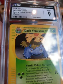 Dark Venusaur Cgc 9 Mint Winner Best Of Game Promo 7 2003 psa Card Pokemon Win - Image 4