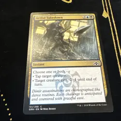 MTG Magic the Gathering Artful Takedown (151/291) Guilds of Ravnica LP - Image 1