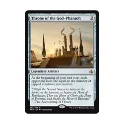 WOTC MtG Amonkhet Throne of the God-Pharaoh (R) NM - Image 1