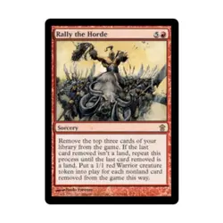 WOTC MtG Saviors of Kamigawa Rally the Horde (R) (Foil) NM - Image 1