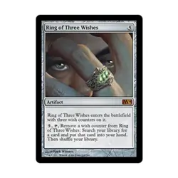 WOTC MtG M14 Ring of Three Wishes (MR) EX - Image 1