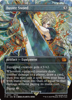 MTG - Buster Sword - Borderless - FIN 351 - Non Foil - Image 1