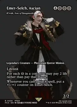Emet-Selch, Ascian - K'rrik, Son of Yawgmoth (Showcase) - FF MTG (Near Mint NM) - Image 1