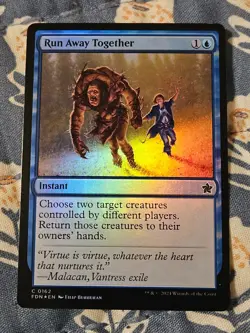 Run Away Together FOIL FDN Foundations MTG Magic - Image 1