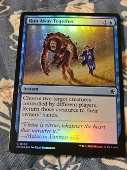 Run Away Together FOIL FDN Foundations MTG Magic - Image 2