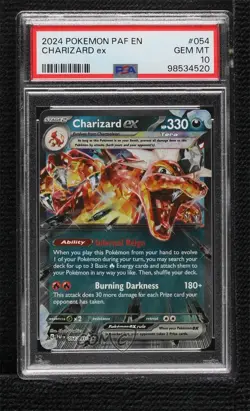 Charizard ex Pokemon Scarlet & Violet Paldean Fates PSA 10 GEM MT - Image 1