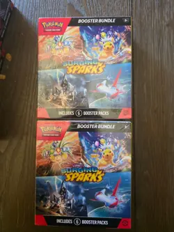 LOT OF 2 - Pokemon TCG Surging Sparks Booster Bundle New Sealed - Image 1