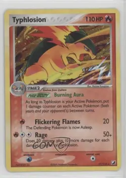 Typhlosion Holo Pokemon EX Unseen Forces #17 2005 - Image 1