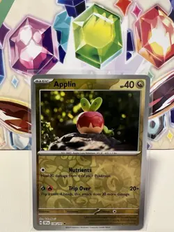 Applin 138/191 Common Reverse Holo - Pokemon TCG S&V Surging Sparks - NM - Image 1