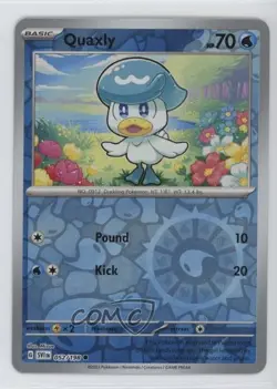 Quaxly Reverse Foil Pokemon SV01: Scarlet & Violet #052 - Image 1