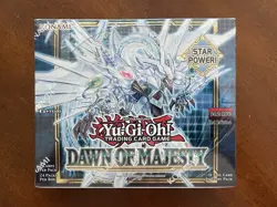 YuGiOh Dawn of Majesty Booster Box Factory Sealed 1st Edition - Image 1