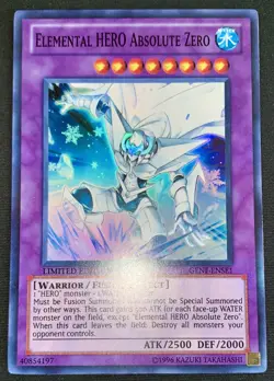 Yugioh Elemental HERO Absolute Zero GENF-ENSE1 Super Rare Ltd Ed NM/VLP w/Track - Image 3