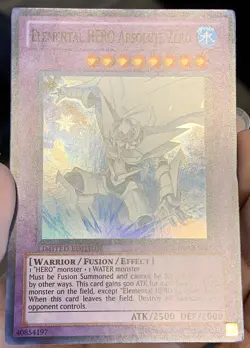 Yugioh Elemental HERO Absolute Zero GENF-ENSE1 Super Rare Ltd Ed NM/VLP w/Track - Image 5