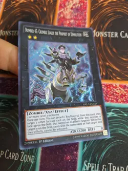 Yugioh Number 45: Crumble Logos the Prophet of Demolition DRL3-EN023 Secret NM - Image 2