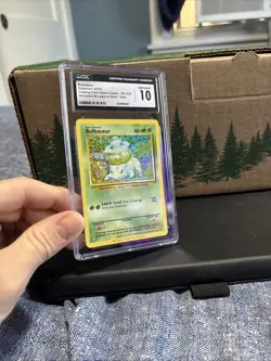 Bulbasaur Pokemon Card Trading Card Game Classic Gem Mint 10 Holo - Image 3
