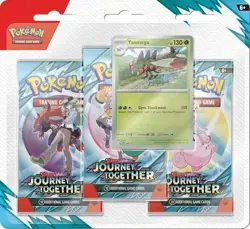 Pokemon Journey Together Promo Blister NEW (3 Card Packs) In Hand, Free Ship - Image 1