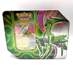 Pokemon Paradox Clash Tin Iron Leaves Tin (New/5 Card Packs) In Hand, Free Ship - Image 1