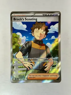 Brock's Scouting 179/159 Full Art SV09: Journey Together Pokemon Card Ultra Rare - Image 1