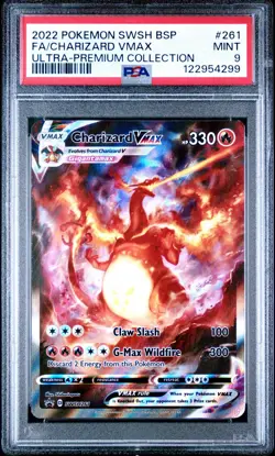 CHARIZARD VMAX SWSH261 PSA 9 ULTRA PREMIUM COLLECTION PROMO CARD HOLO ENGLISH - Image 1
