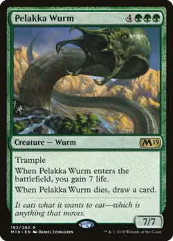 Pelakka Wurm CORE 2019 MTG MAGIC CREATURE WURM RARE - Image 1