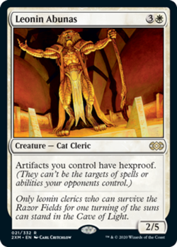 1x Leonin Abunas - Foil NM, English MTG Double Masters - Image 1