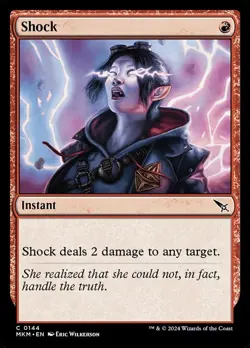 Shock - Foil NM, English MTG Murders at Karlov Manor - Main Set - Image 1