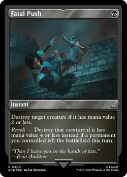 MTG Foil - Fatal Push (Foil Etched) - 204 / NM / English - Image 1