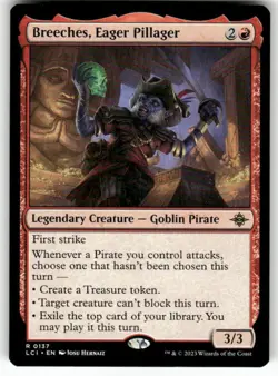 Breeches, Eager Pillager 137 NM MTG The Lost Caverns of Ixalan Magic - Image 1