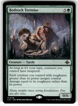 Bedrock Tortoise 176 NM MTG The Lost Caverns of Ixalan Magic - Image 1
