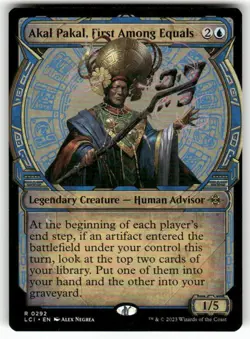 Akal Pakal, First Among Equals (Showcase) 292 NM MTG LCI Magic - Image 1