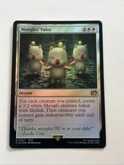 Moogles' Valor- Final Fantasy Foil MTG-NM - Image 1